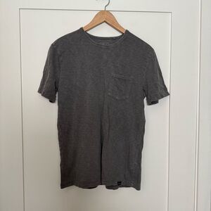 Rails Skipper Washed Black T-Shirt Mens Sz S Gray Short Sleeve Cotton Stretch